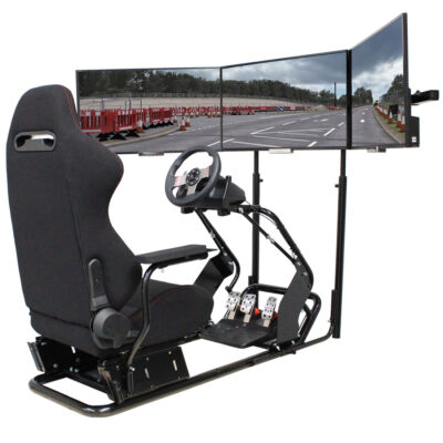 D-RS 300 racing simulator cockpit foot pedal system rig, chair, seat play seat