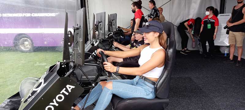 Racing simulator Melbourne F1